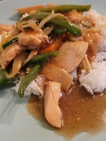 Chop Suey Mit Gemüse Hühnerfleisch Mit Reis