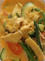 Curry Sosse Mit Hähnchenfleisch Und Reis
